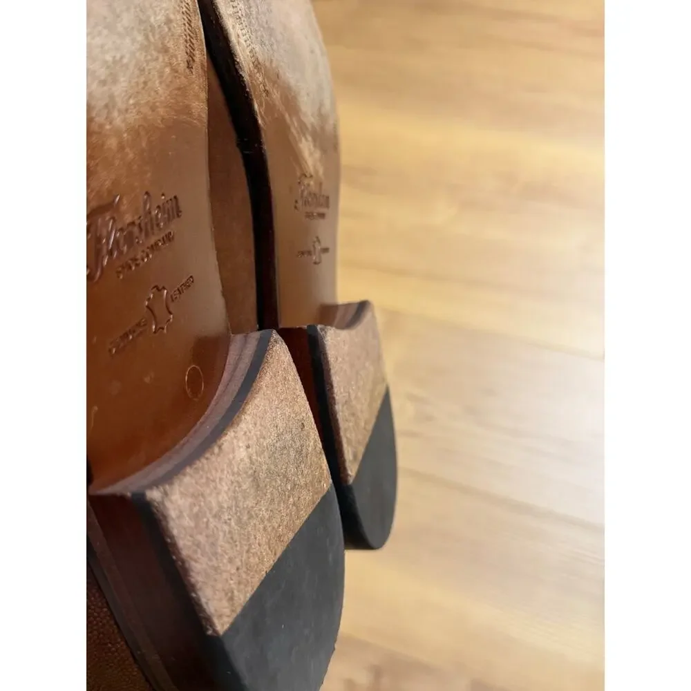 Florsheim Men’s Cap Toe Imperial Oxford Dress Shoes Cognac, Sz 9M